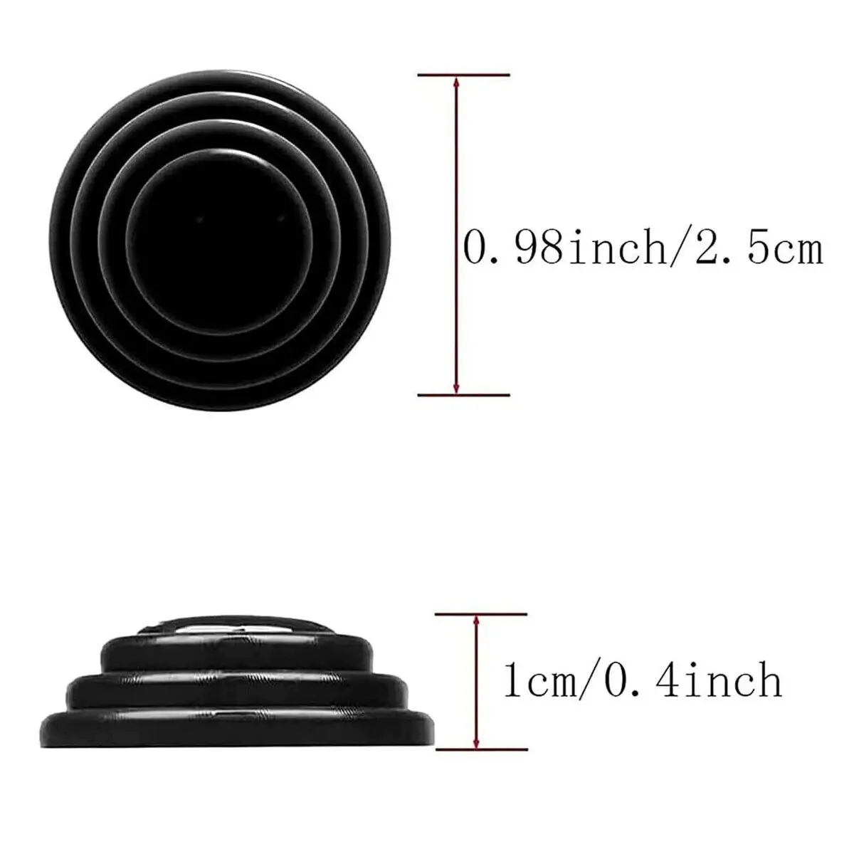 10pcs 40pcs Door Shock Absorber Pads Buffer Bumper Pads Shock Absorption Sound Insulation Rubber Gaskets Adhesive Stickers