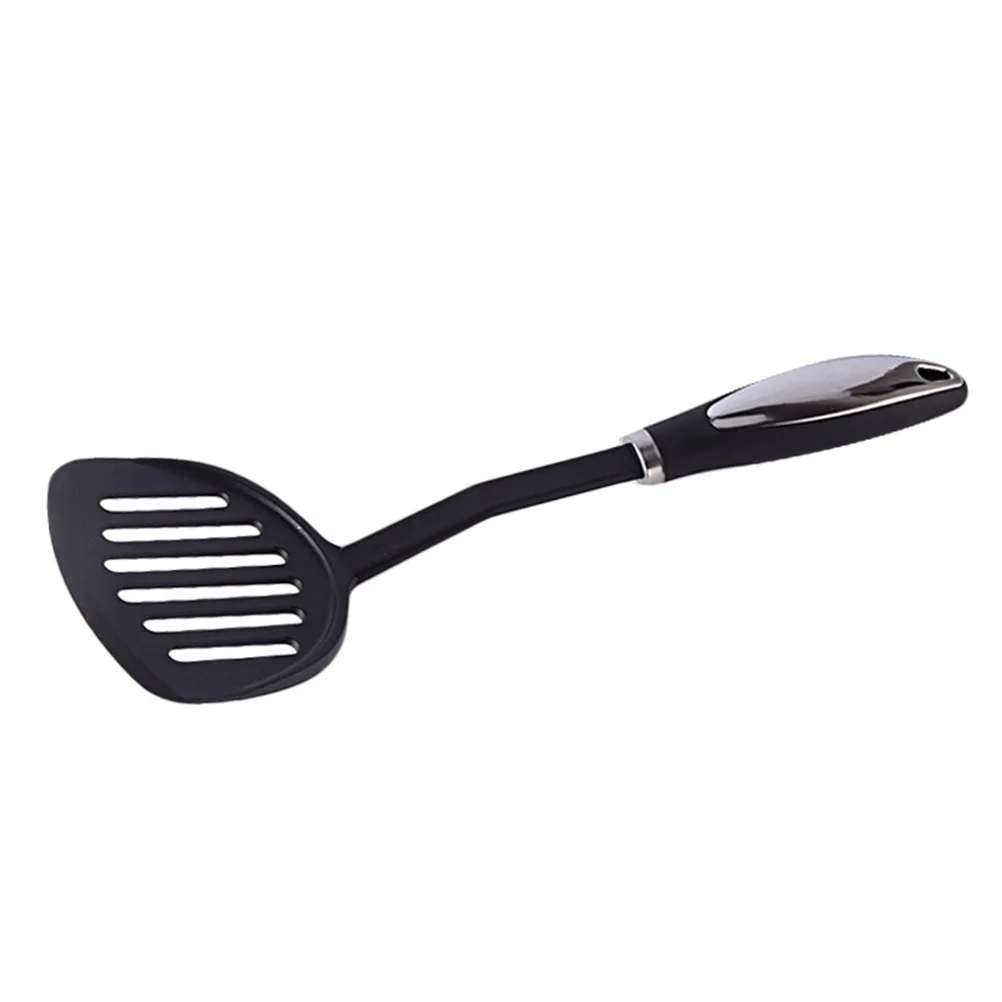 

5Pcs Heat-Resistant Cooking Tools Set Non-Stick Nylon Kitchen Utensils Black Nylon Utensil Set Heat-Resistant Cooking Tools