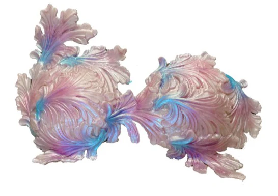 Zeemeerminbeha, siliconen bh, strapless top, aquariumfotoshoot, borstknuffelbeha, transparante rugband