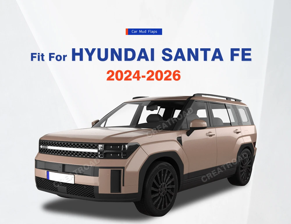 Für Hyundai Santa Fe 2024 2025 2026 Kotflügel-Schmutzfänger Spritzschutzbleche Schmutzfänger Auto-Zubehör – Detail 3
