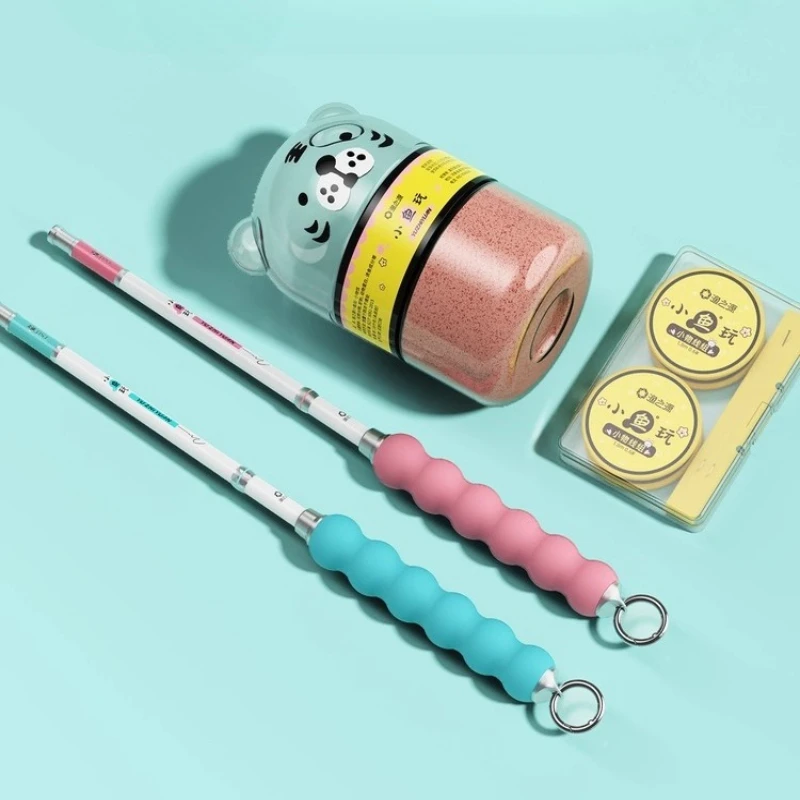 

Удочка для мелких предметов, белая полоска, микрообъектив, короткая удочка для ручной удочки, уличный набор, детская ручная удочка для начинающих