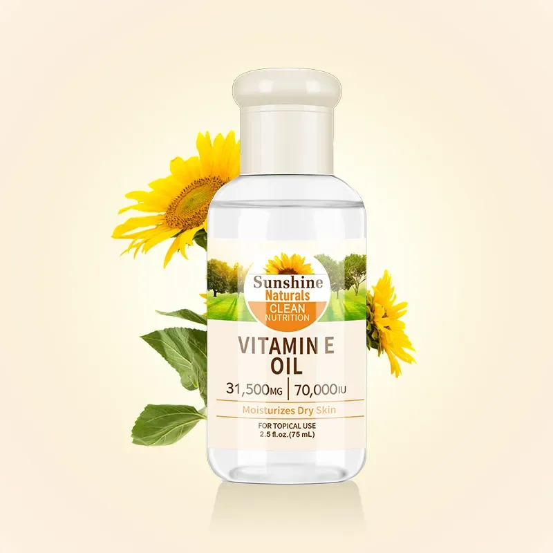 

Natural Sunflower Vitamin E Oil – Deeply Moisturizes Dry Skin, Firms the Skin, Pure and Lightweight Formula Facial Serum Oil