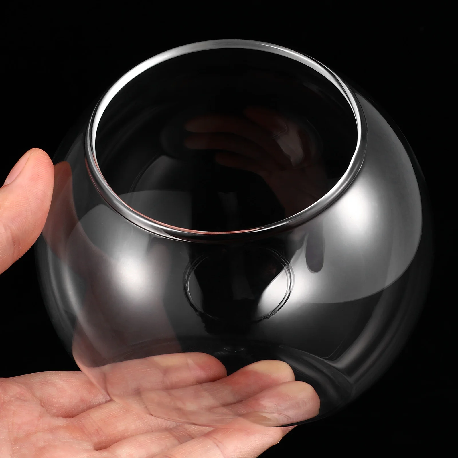 

3Pcs Glass Terrarium Jars Clear Bowls for Air Plants Easy to Display in Home Office Balcony Gardens Air Plant Terrarium