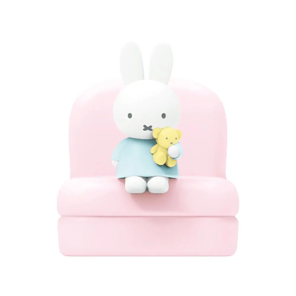 Caja ciega Original Kawaii Miffy, adorno de escritorio, sofá de conejo de dibujos animados, Idea creativa, soporte para teléfono móvil, regalo de Festival para niña
