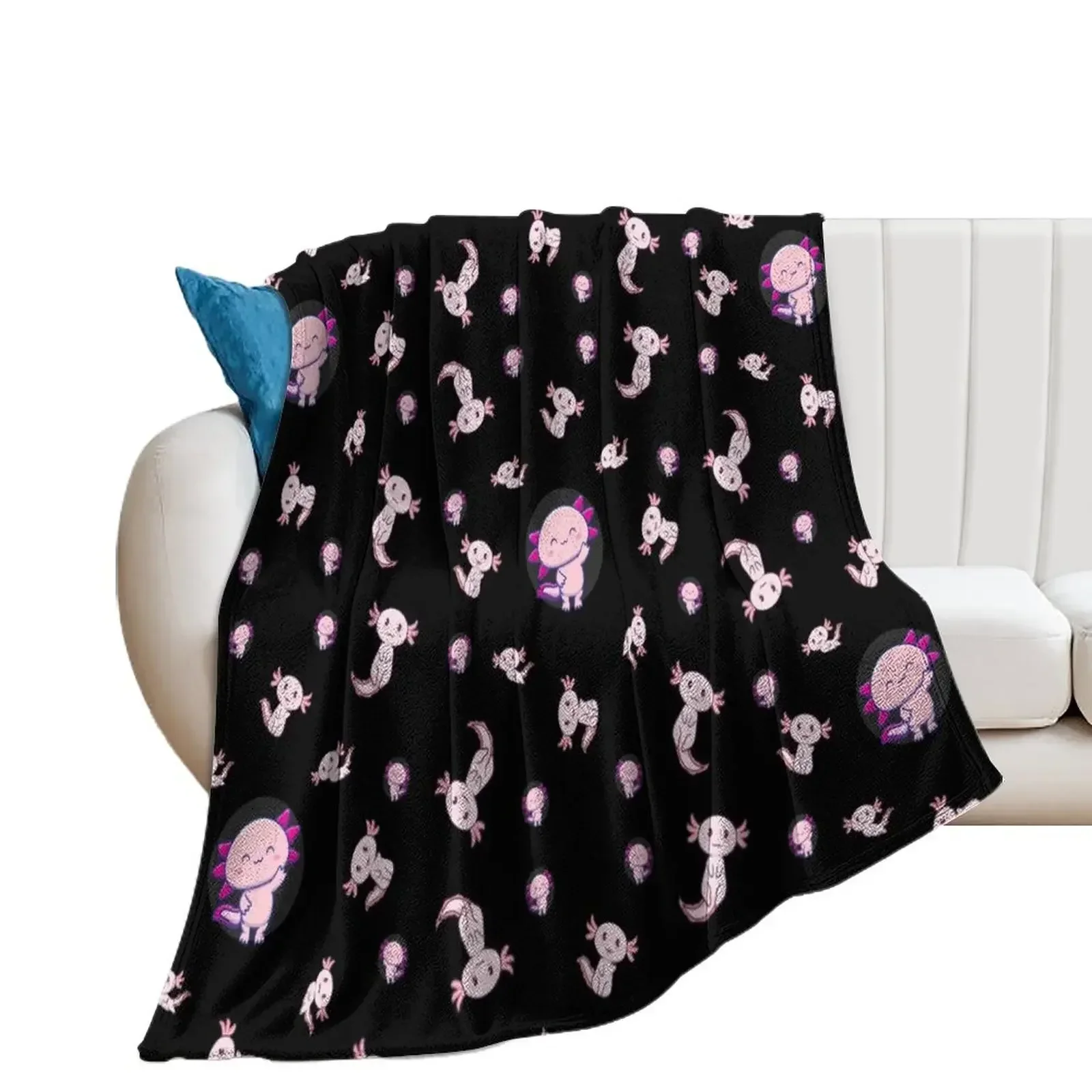 i axolotl questions Throw Blanket Luxury Travel Blankets