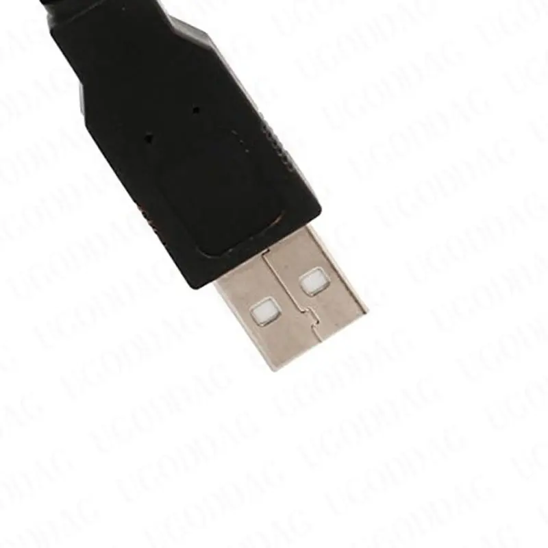 Black Dual USB 2.0 Type A to USB Mini 5-Pin Type B x1 Y Data Power Cable Phone Accessories