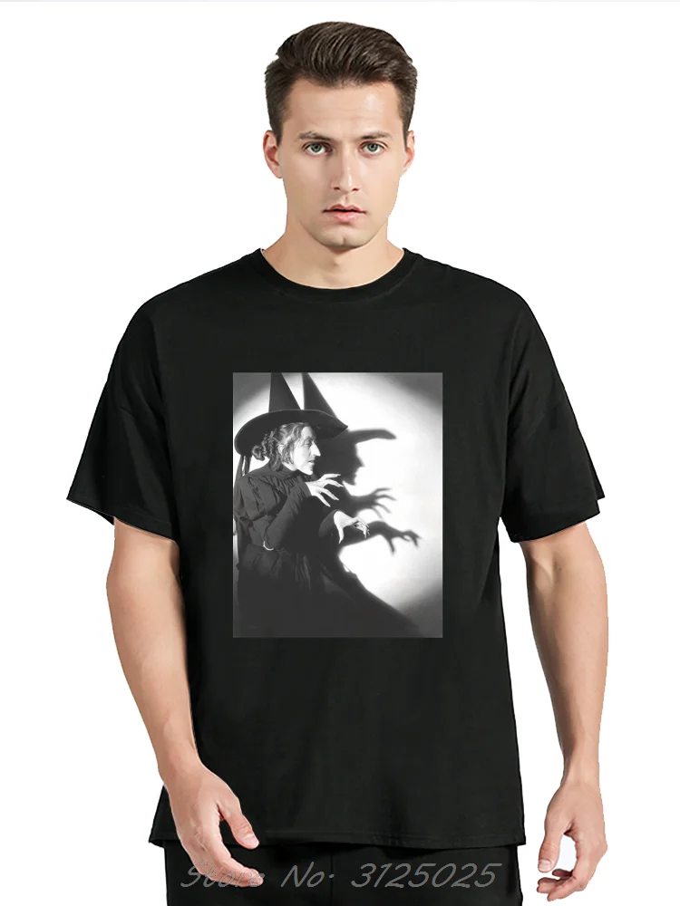 Футболка с тенью ведьмы на Хэллоуин, Оз Волшебник Дороти, фильм WesT, винтажная удобная футболка на Рождество, день рождения, мужская повседневная футболка