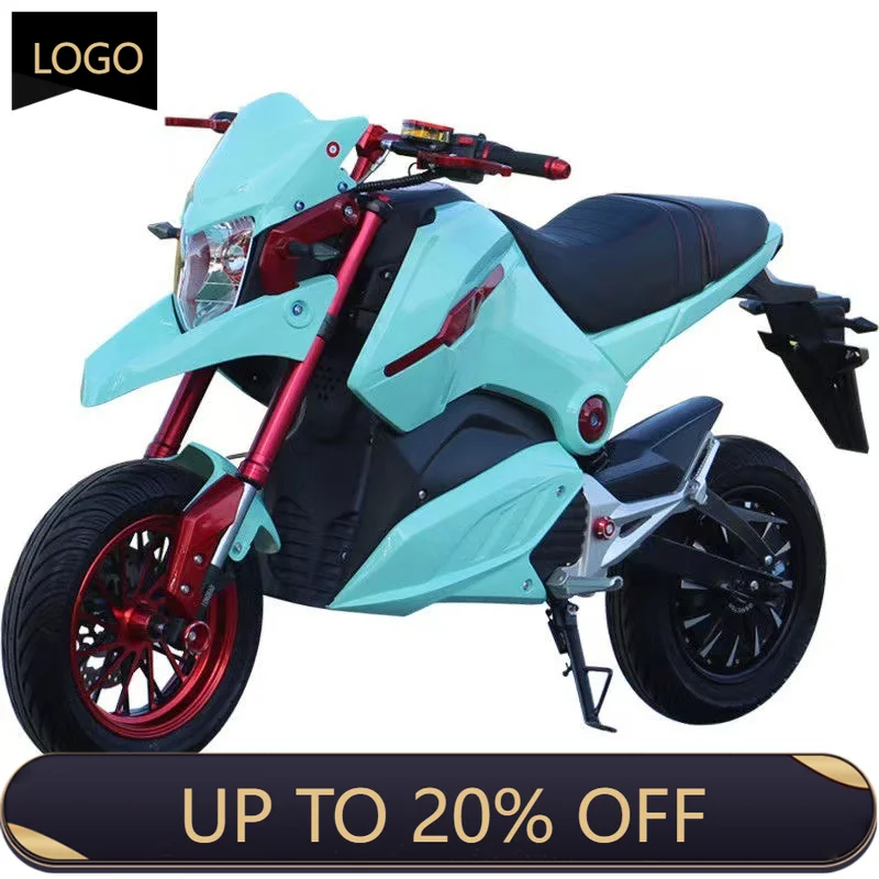 QQA Mountain Motorcycle Electric Motorcycle Adult Two Wheel Electric Scooter High Speed Double Seat Electric Vehicle