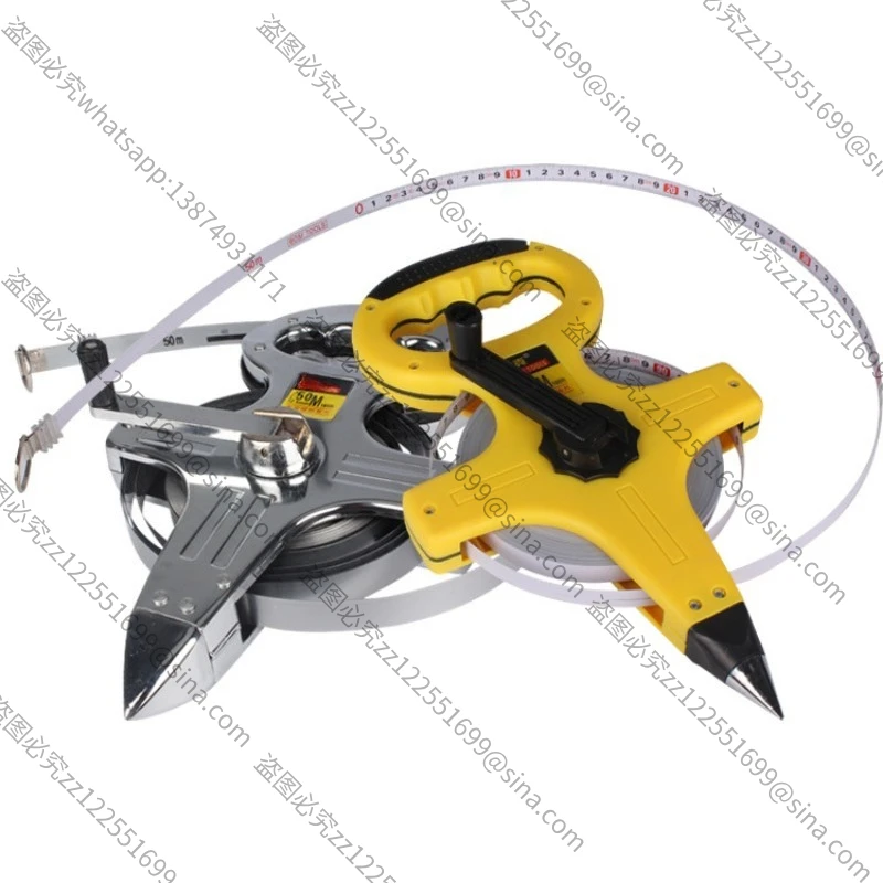 Suitable for Plastic Shelf Ruler, Steel Tape Measure 30Meters 50Meters 100Meters, Engineering Hand-crank Surveying