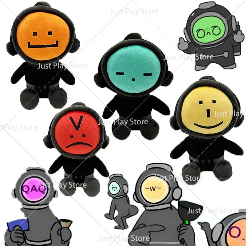 25cm Game Content Warning Plush Toys Adventure Cartoon Stuffed Dolls Horror Plushie Figure Sofa Decoration Pillow Christmas Gift