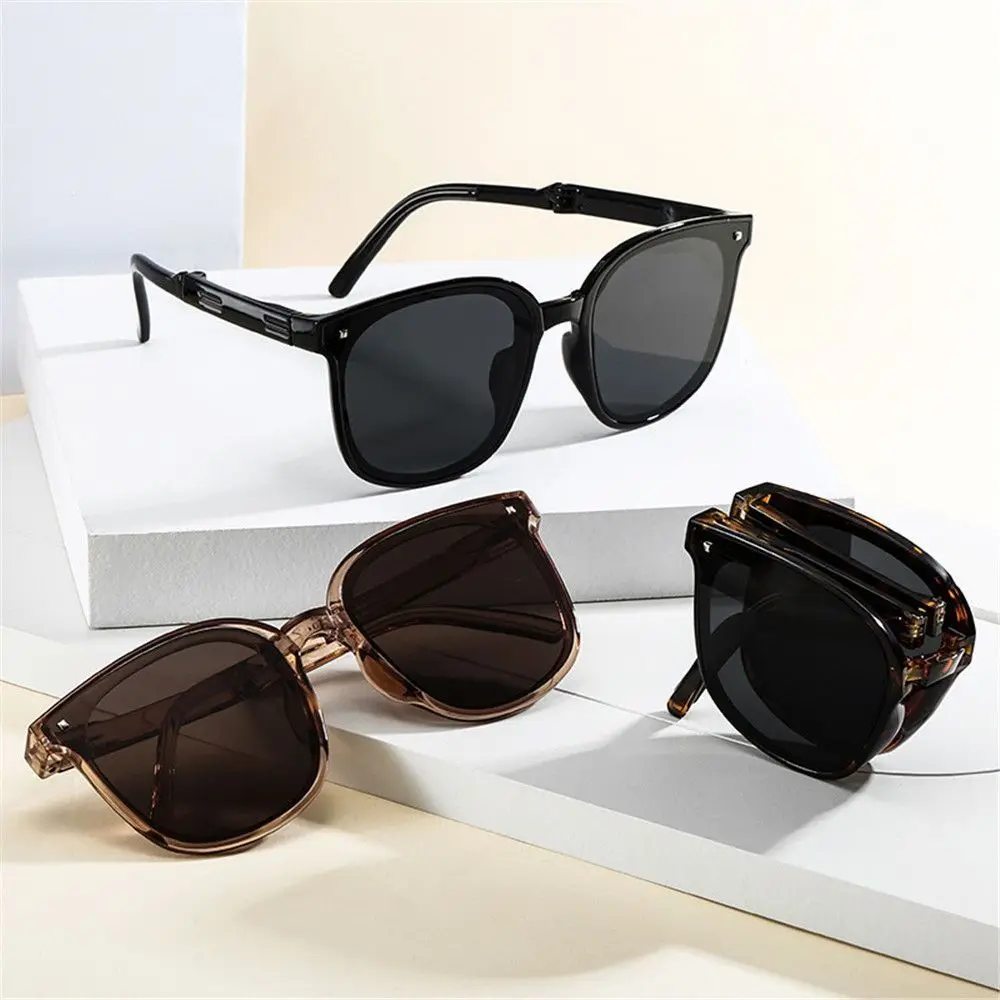 Summer Plastic Foldable Sunglasses Easy Carry Driver Shades Folding Sun Glasses UV400 Goggles for Women & Men