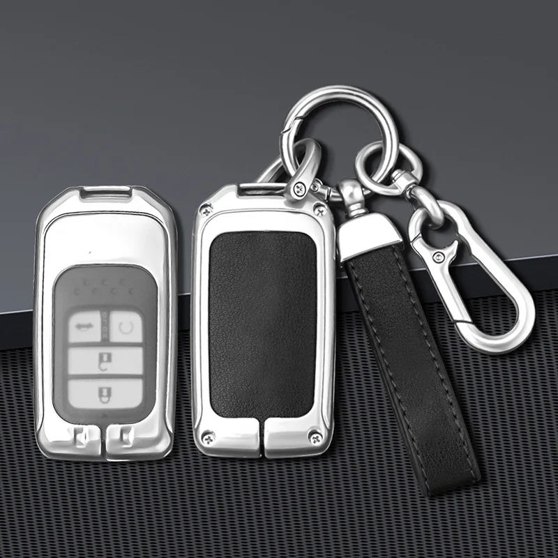 

Zinc Alloy Car Remote Key Cover Case Shell For Honda Civic City Accord CRV CR-V XR-V Odyssey Vezel Jade Crider Fit Accessories