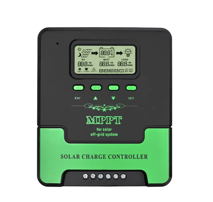 MPPT Solar Charge Controller 12V/24V Automatic, Lithium Battery Regulator for RV, Street Light, Solar Panel Charging System