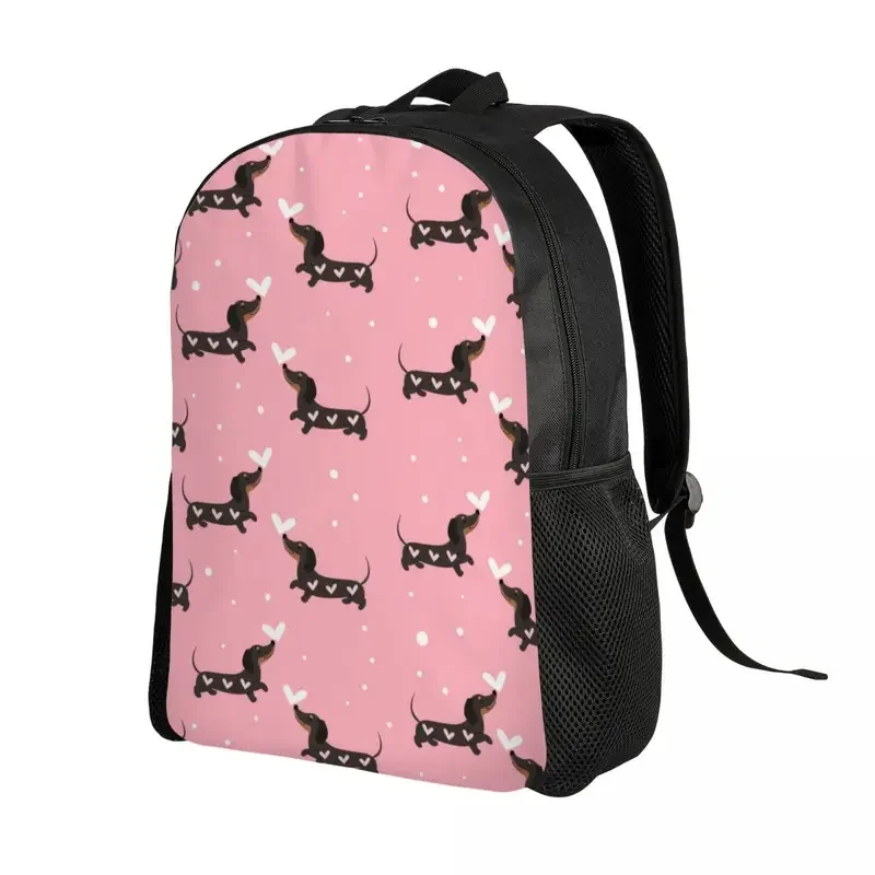 Sausage Dog Backpack for Women Men Water Resistant College School Dachshund Bag Print Bookbag