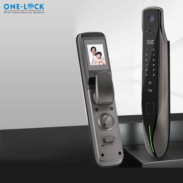 Tuya Fingerprint Door Lock para Segurança Doméstica, Smart Keyless Door Lock, WiFi