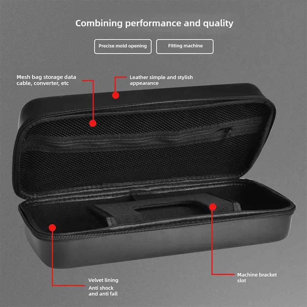 EVA Hard Portable Protective Bag For MSI Claw 8 Game Console Protective Travel Storage Pouch Zipper Carry Bag Anti-fall Pouch