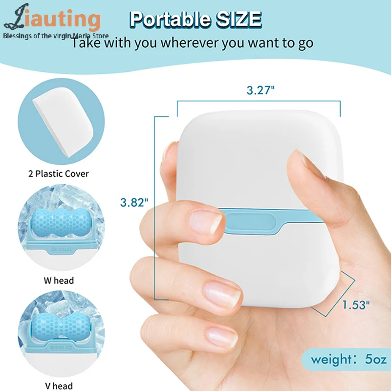 2 In 1 Ice Roller Für Gesicht Auge Schmerzen Relief Gesichts Kalt Massage Roller Hautpflege Schmerzen Relief Make-Up Pflege Werkzeug