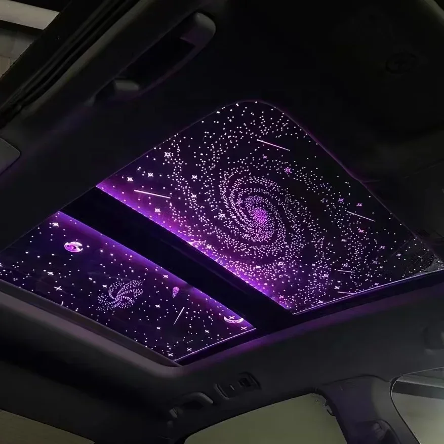 NEUE Auto Dekorative Lichter Innen Atmosphäre Lichter Sternen Himmel Decke Atmosphäre Lichter Panorama Schiebedach Sternen Himmel Film Dach