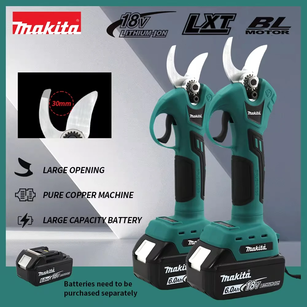 

Makita 18 в бесщеточные беспроводные электрические ножницы, секатор, секатор, эффективные фруктовые деревья, бонсай, технические ножницы, фрукты