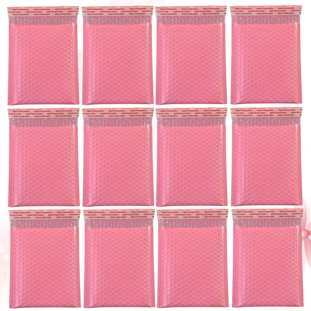 50 Pcs Bubble Bag Co-extruded Film Pouch Storage Pink Wrapping Paper Mattress Shockproof Express Delivery Anti-static