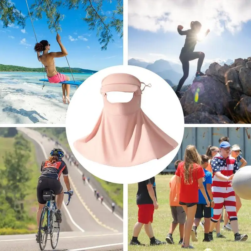 Cubierta facial UV Upf50 para mujeres y hombres, cubierta de cuello refrescante, elementos esenciales de verano para senderismo, Camping, ciclismo, Picnic
