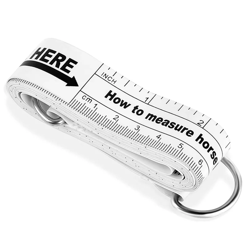شريط وزن ارتفاع الحصان، شريط قياس الحصان PVC، عصا قياس الحصان، أداة قياس جسم الماشية، بطول 8.2 قدم