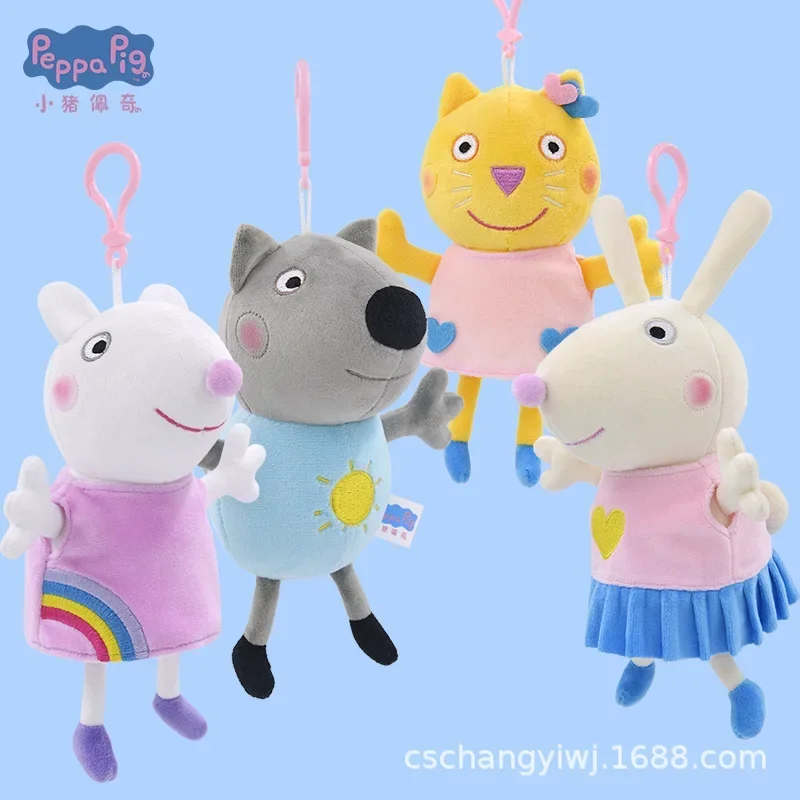 Genuíno amigos de peppa pig personagens de desenhos animados dinossauros ursos de pelúcia bonecas de pelúcia meninas brinquedos presentes de aniversário das crianças Genuíno amigos de peppa pig personagens de desenhos animados dinossauros ursos de pelúcia bonecas de pelúcia meninas brinquedos presentes de aniversário das crianças