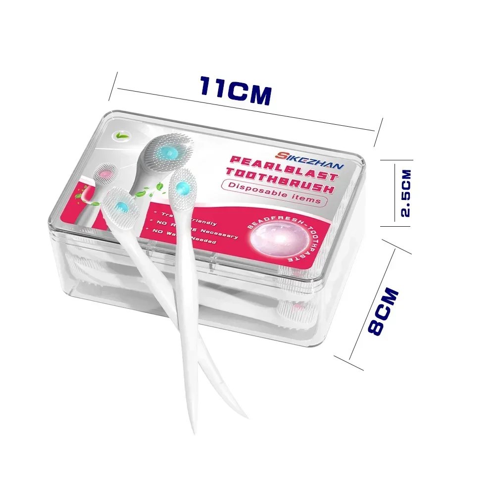 المحمولة السفر فرشاة الأسنان انفجرت حبة فرشاة الأسنان المتاح الكبار تنظيف فرشاة الأسنان القابل للتصرف منتجات صديقة للبيئة