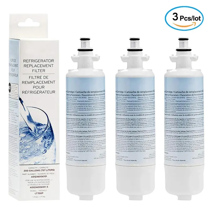 LG LT700P Refrigerator Water Purifier Filter Replacement ADQ36006101 ADQ36006102 KENMORE 469690 3Pcs/Lot