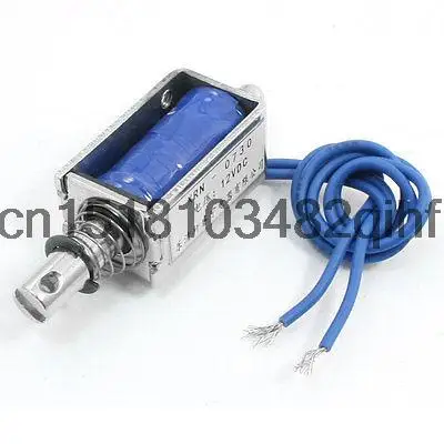 

DC 12V Pull Type Open Frame Solenoid Electromagnet 10mm 50g Force