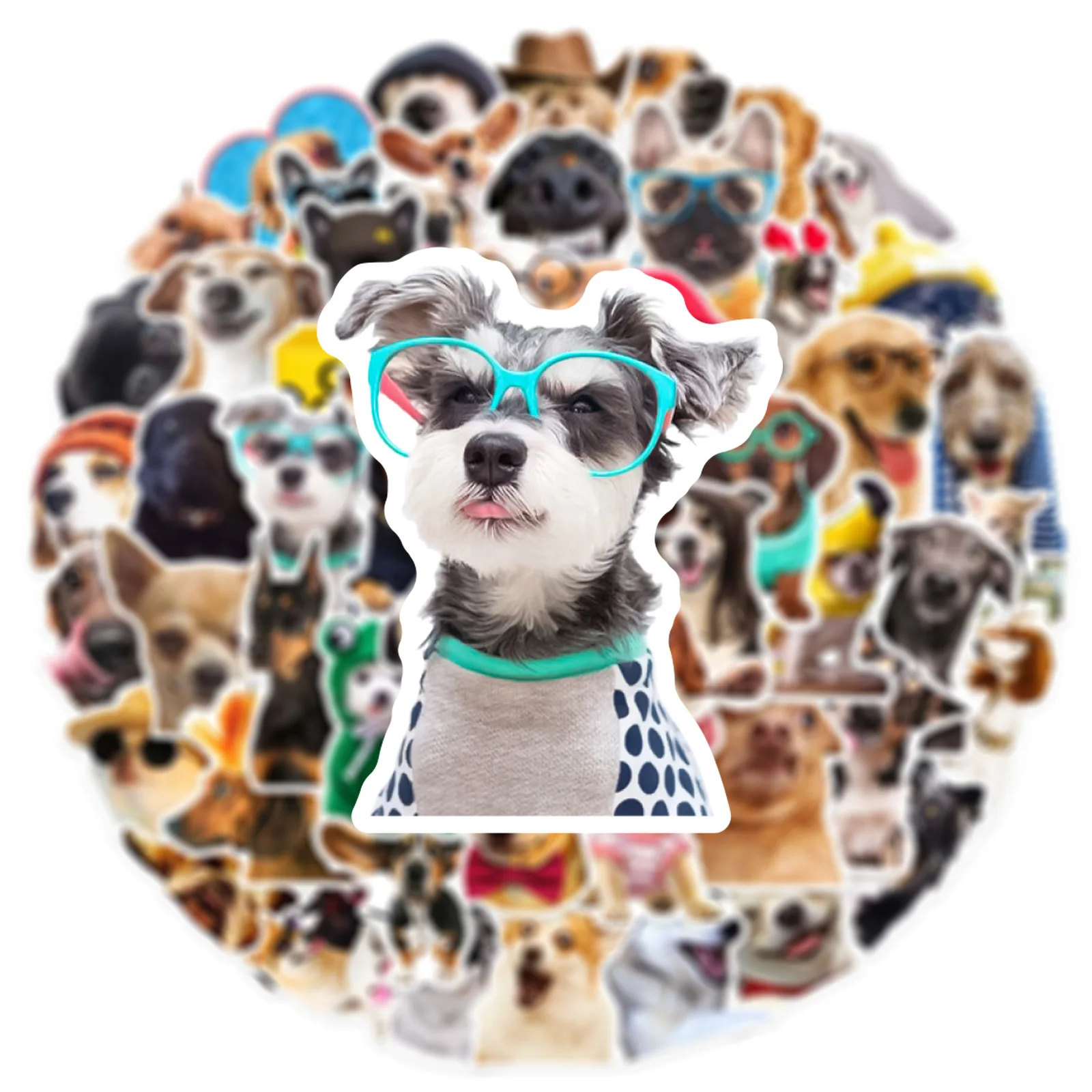 10/30/50pcs Funny Cool  Dog Graffiti Sticker Water Cup Mobile Phone Tablet Luggage Guitar Speaker Helmet Diy Waterproof Sticker