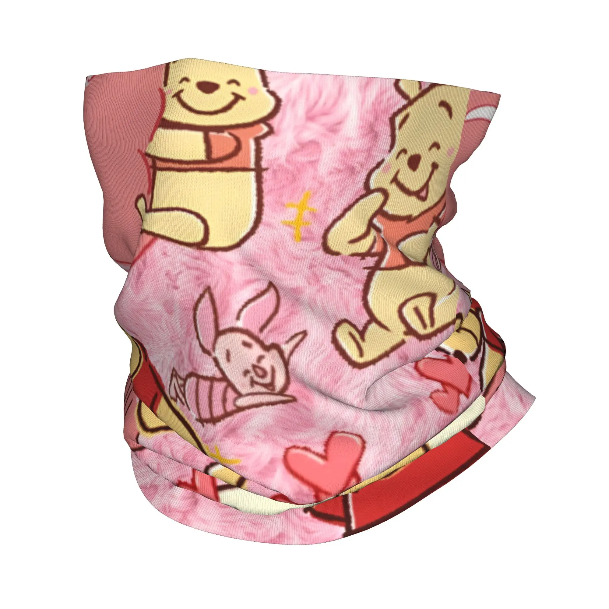 

Многофункциональный шарф-бандана/балаклава с рисунком Винни-Пуха для мужчин и женщин, розовый, для походов и кемпинга