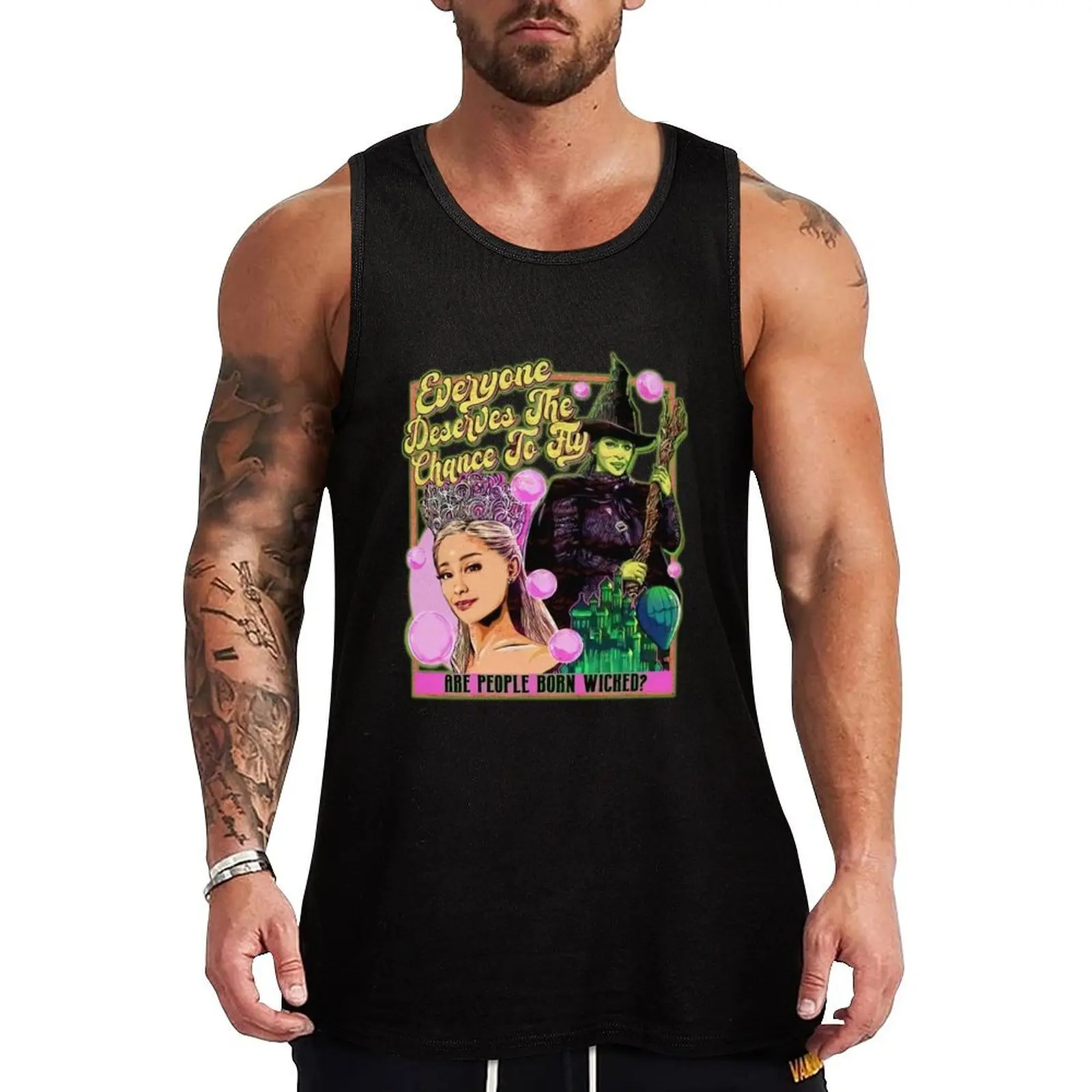 

Everyone Deserves the chance to Fly Horror Wicked Tank Top vest for men Men's gym t-shirt