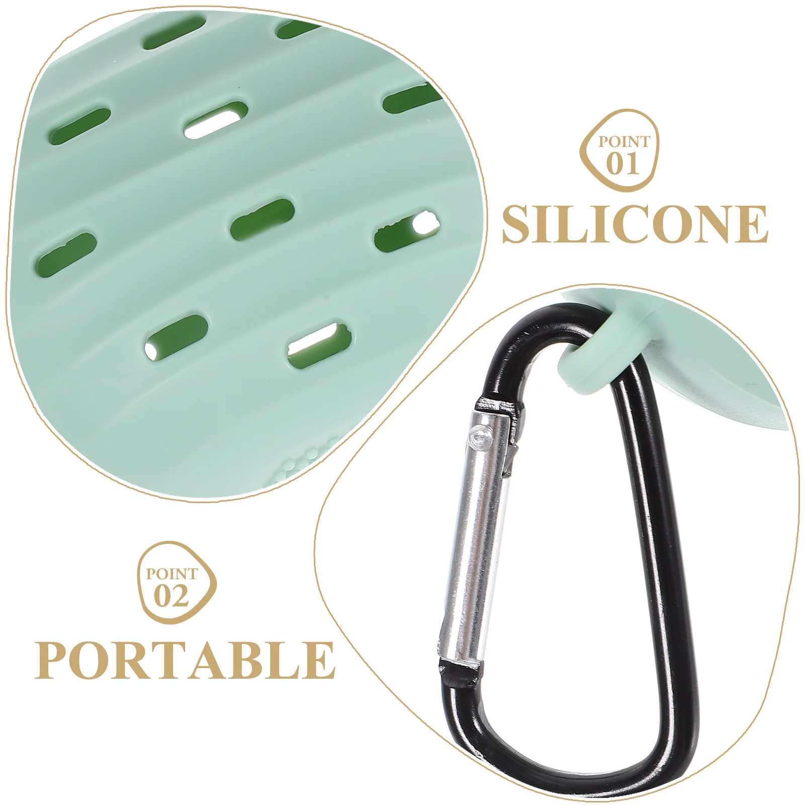 صندوق تخزين إسفنجة المكياج، مادة السيليكون المقاومة للتشوه، شكل عصري، لمسة نهائية ناعمة، بدون نتوءات، مثالية للسفر