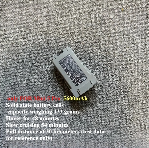 Nowa, powiększona bateria o dużej pojemności 5200mAh/5600mAh/9000mAh/8400mAh, odpowiednia do DJI Mini 5 Pro, bateria o dalekim zasięgu, części do samodzielnego montażu.