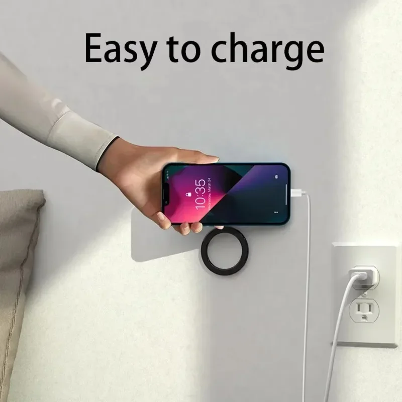 2025 Autotelefonständer, magnetischer Ringhalter, leichter Metallwand-Handyständer für Magsafe iPhone 16/15/14/13/12 Pro Max