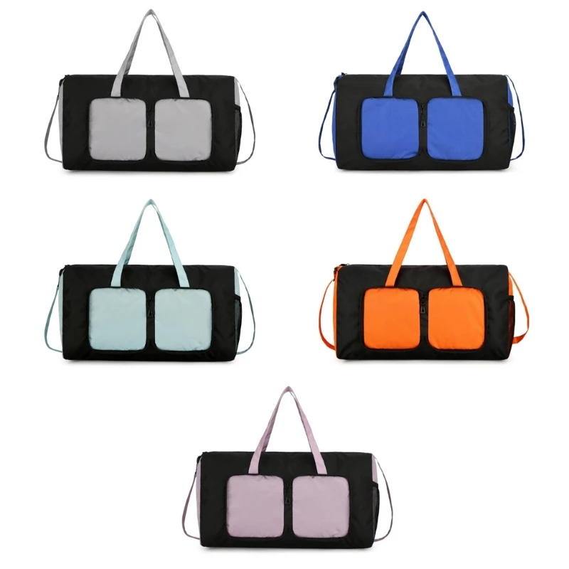 

Large Capacity Foldable Travel Pack for Outdoor Activity with Multiple Compartments Waterproof Packable Sport Gym Bag