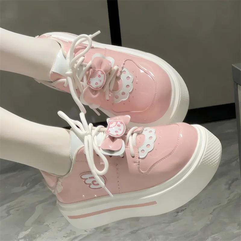 Original Lolita Thick soled Board Shoes Sports Shoes Japanese Sweet Girl Kawai Ilota Women's Shoes