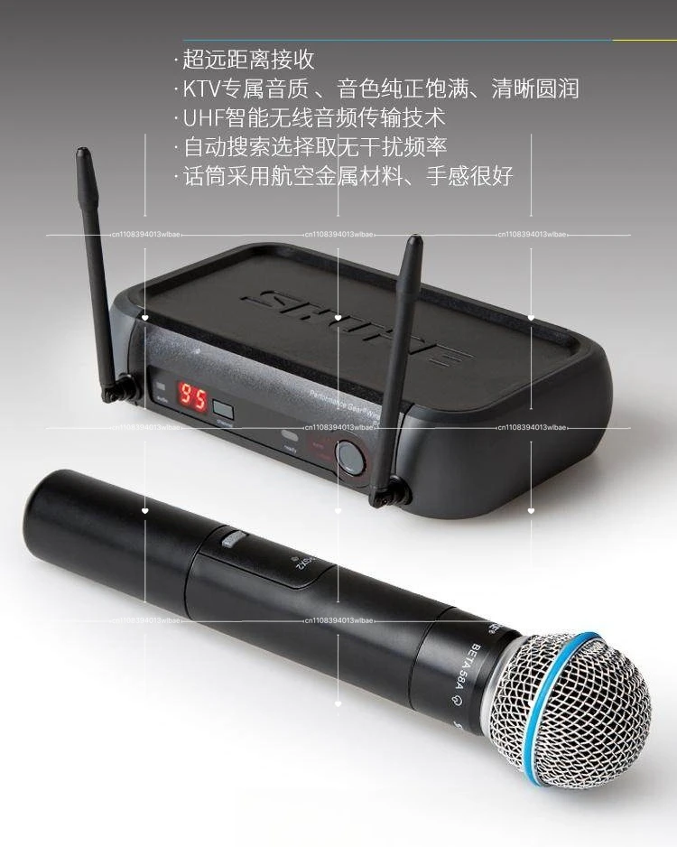 

PGX4 Wireless Microphone and PGX24/BETA58A for Shure Wireless Microphone