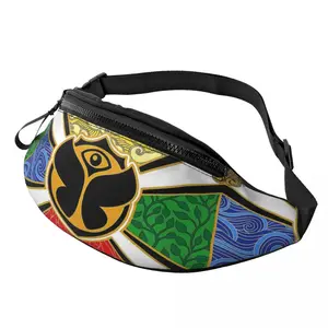 Tomorrowland Party Fanny Bag Customized Electronic Music Crossbody Waist Pack Women Men Traveling Phone Money Pouch