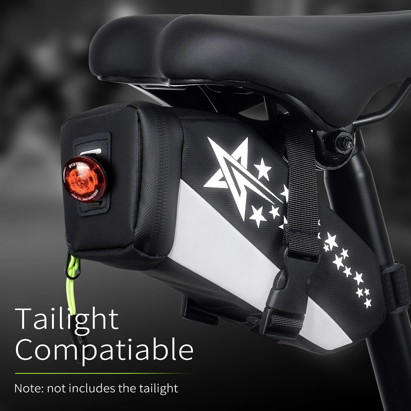 26種類のテールバッグ、自転車サドルバッグ、1.5L反射材付 - Saddle Bag Under Seat のレビューと価格