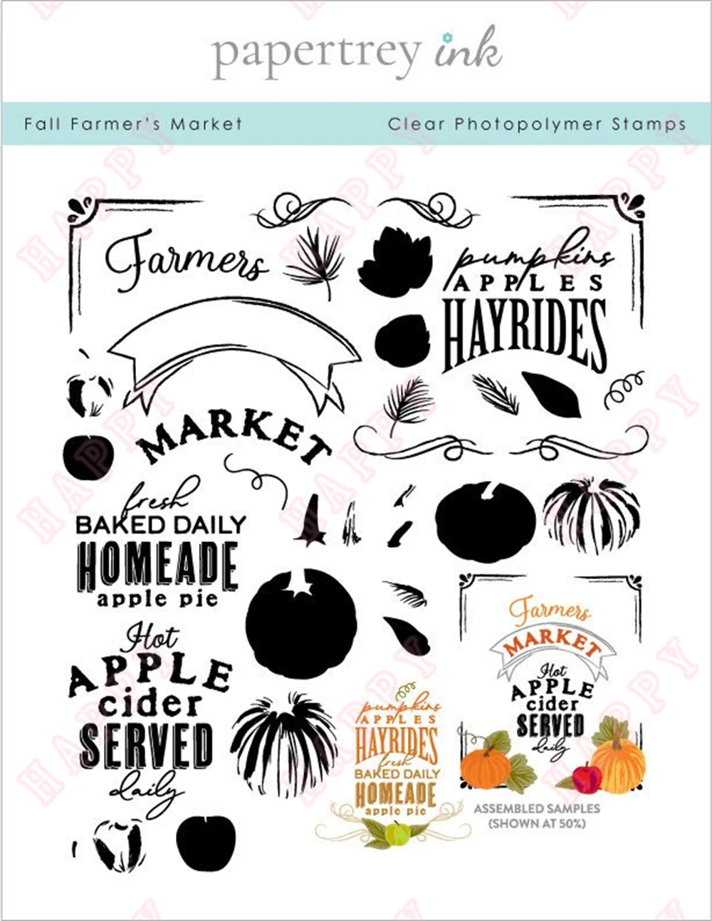 

Clear Stamps Halloween Fall Farmer's Market Scrapbook Diary Paper Decoration Embossing Template DIY Greeting Card Handmade 2022