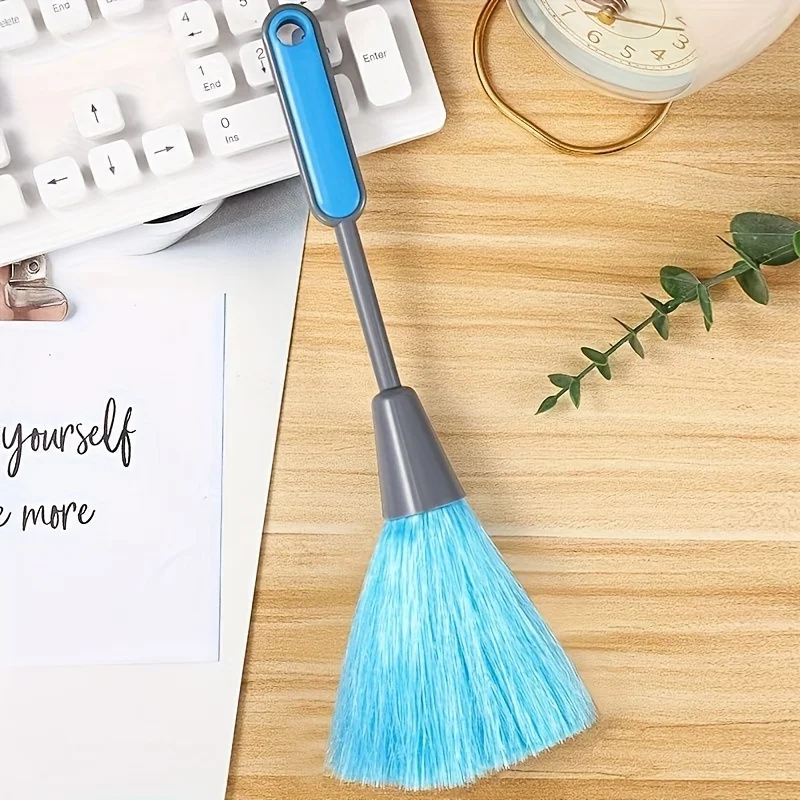 1-Pack Microfiber Washable Dust Removal Brush, Electrostatic Feather Duster Suitable for Books, Screens, Sofas, Cars, and Furniture, Attracts Dust Like a Magnet