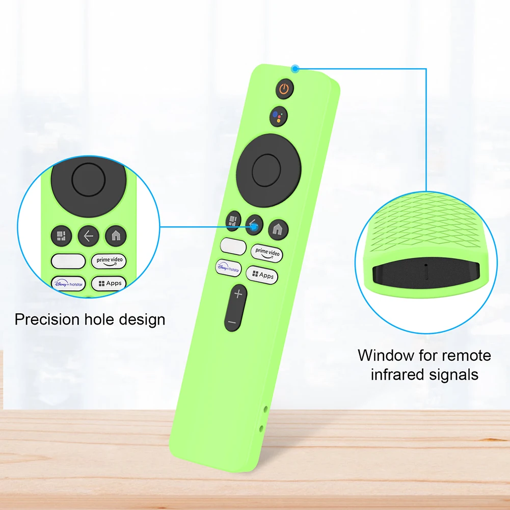 Remote Control Cover Protector Silicone Remote Control Covers with Lanyard Shockproof Accessories for Xiaomi 4K TV MiBoX 2nd Gen