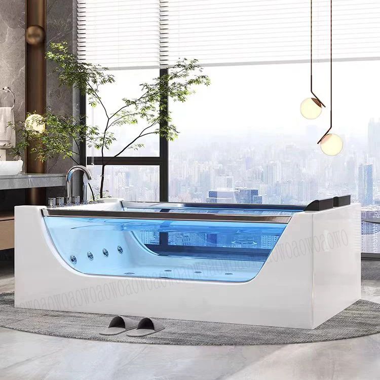 2 Person Bathtubs & Whirlpools 2 Spa Bathtubs with Vertical Light Strip Similar Monalisa Yacuzzi Bot Tub Heater Bubble