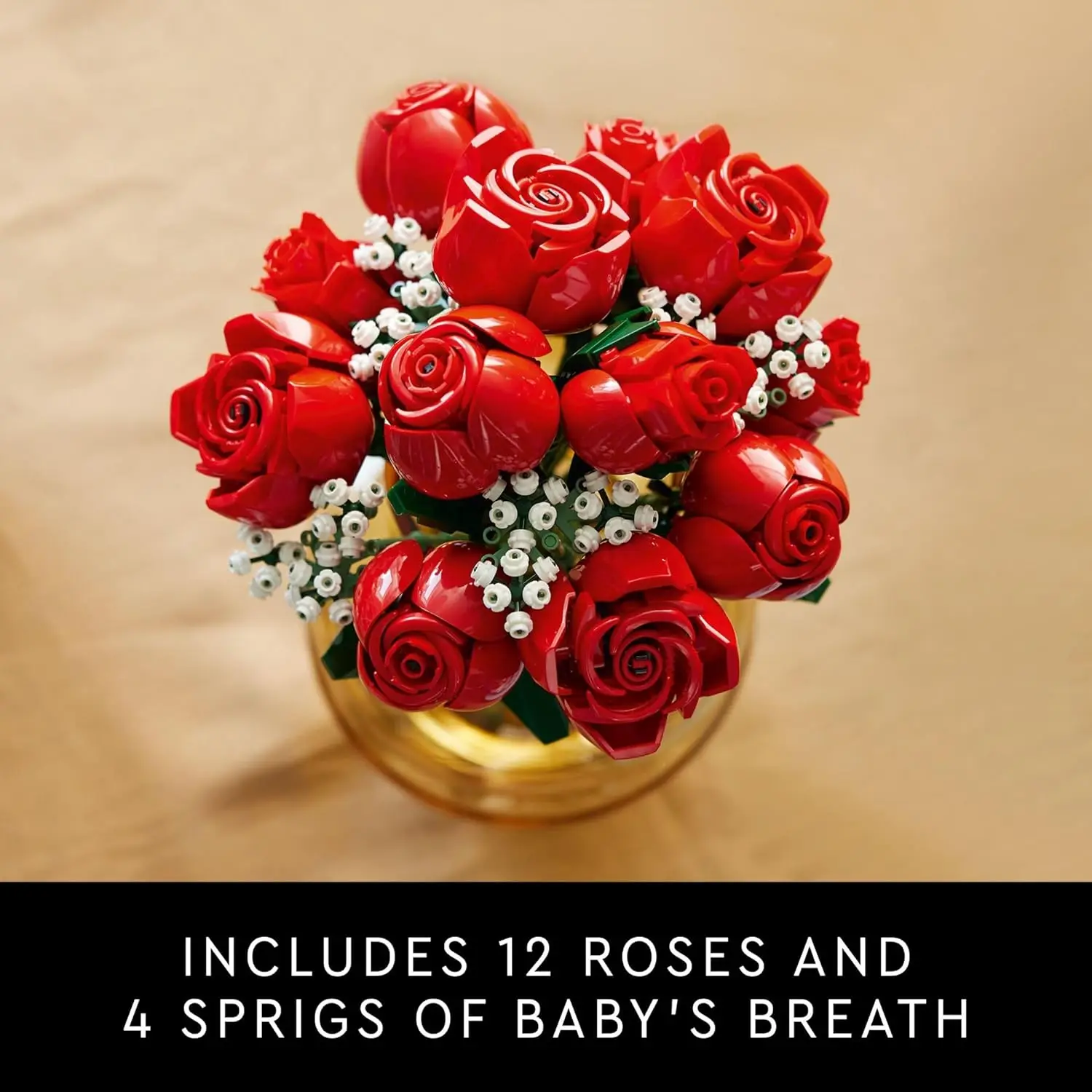 10328 Icons Bouquet of Roses, Artificial Flowers for Home Décor, Gift for Her or Him for Anniversary or Any Special Day