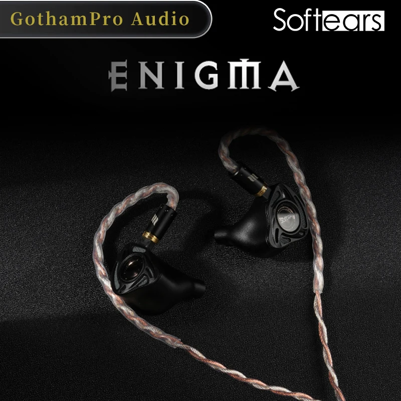 Softears Enigma Hybrid Driver Earbuds 2DD+6BA+4EST In Ear IEM Headphones HIFI Earplugs Frequency Division