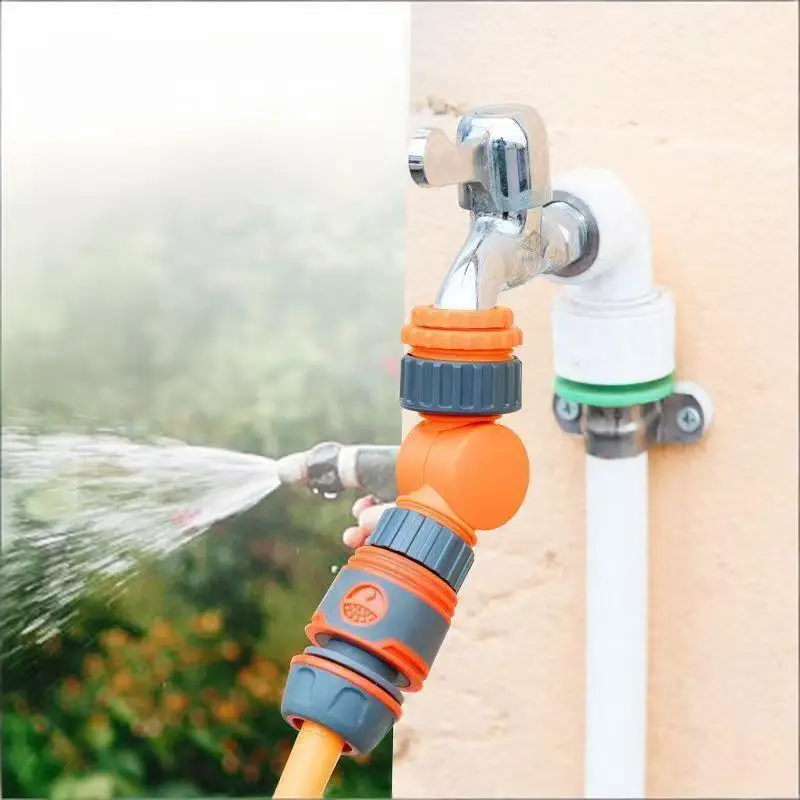 Garden Hose Connector Faucet Adapter For 1/2 Inch Hose Reel Cart Plastic Click-lock Quick ConnectionFor Watering Irrigation Gard