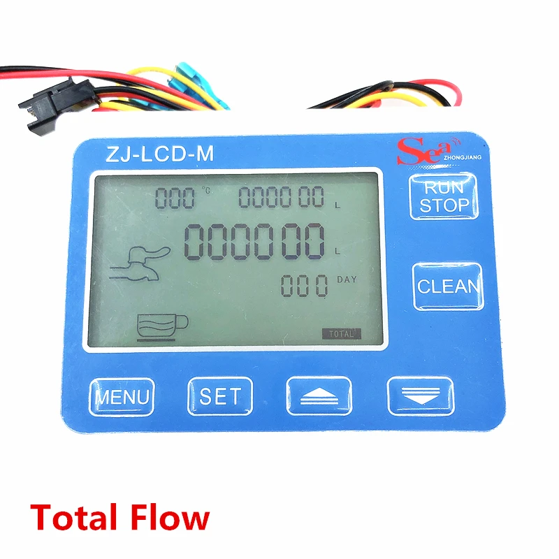 ZJ-LCD-M Display Controller for Hall Flow Sensor Total Flow and Set How Many Liquid Out Quantitative