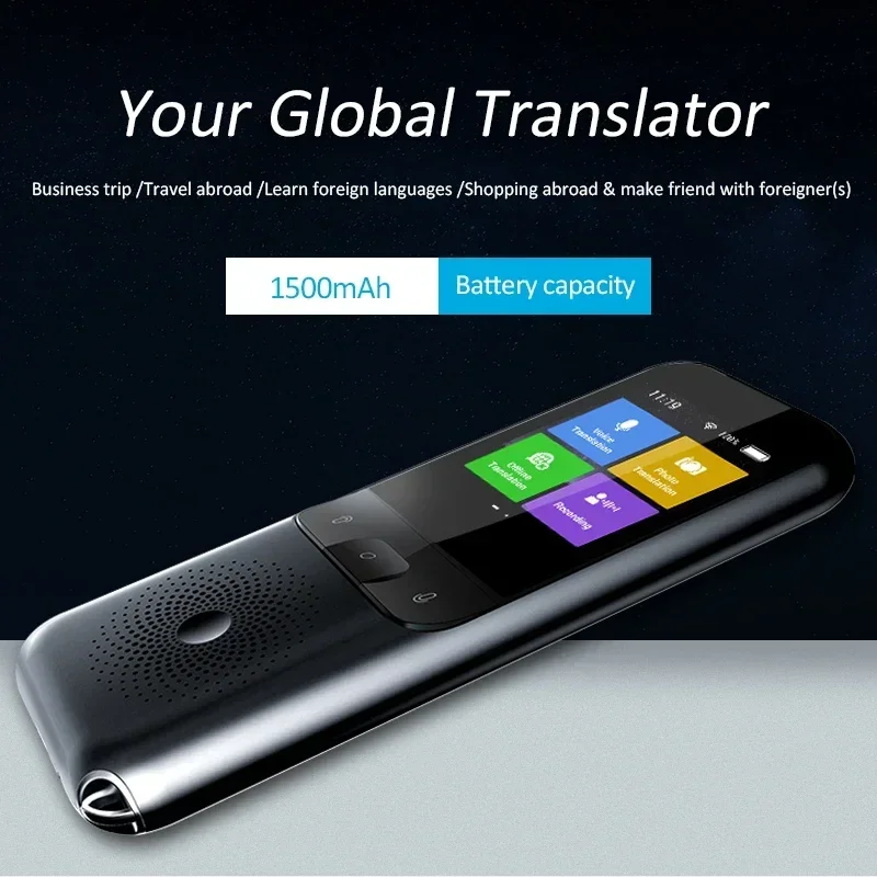 

T10/T11 Language WiFi Smart Voice Translator Real-time Multi-Language Speech Interactive Offline Translator Business Travel New